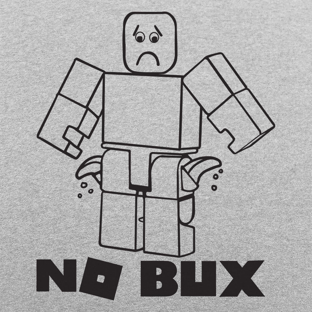 No Bux Broke Blocky Gamer Avatar With Empty Pockets