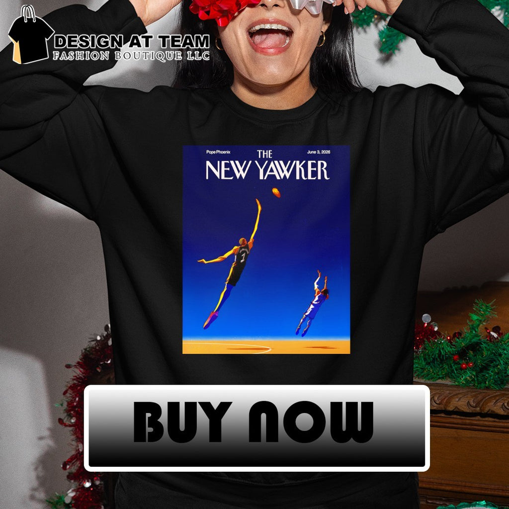 Wembanyama and Brunson Basketball Illustration The New Yawker magazine cover shirt