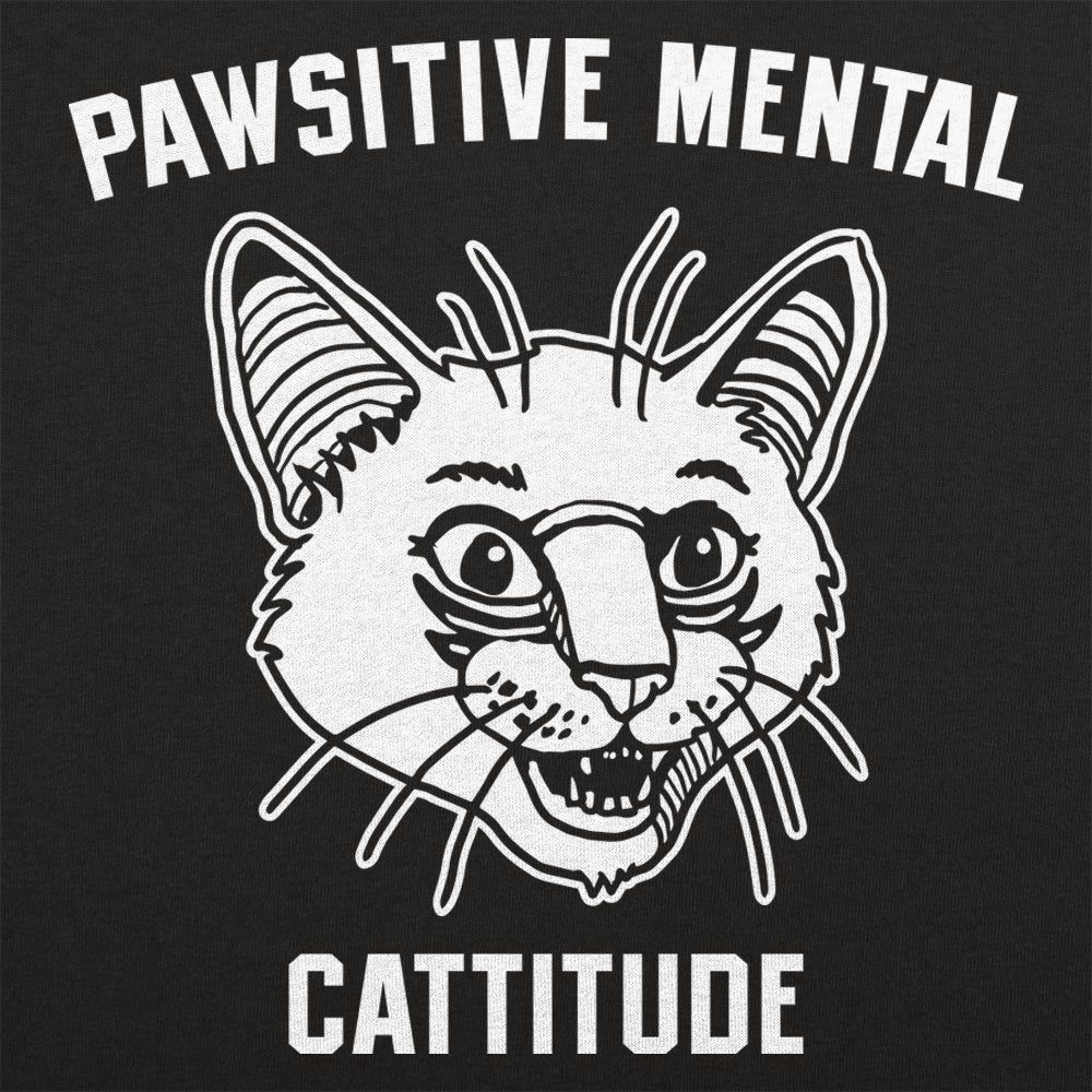 Pawsitive Mental Cattitude Wild Eyed Cat Face