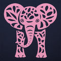 Pink Elephant - Ornamental Mosaic Elephant Design