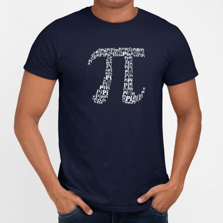Pi Of Pi Symbol Made of the Word Pi