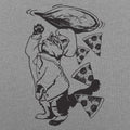 Pizza Cat Chef Tossing Dough and Pepperoni Slices