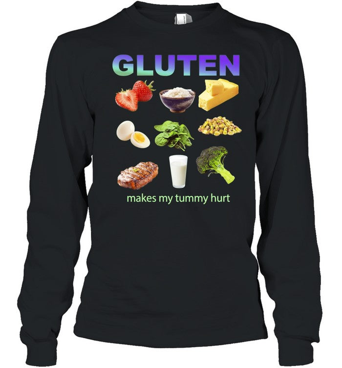 Gluten Makes My Tummy Hurt celiac disease Shirt