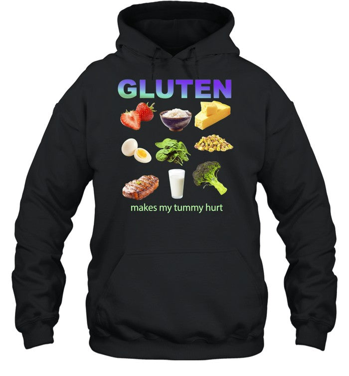 Gluten Makes My Tummy Hurt celiac disease Shirt