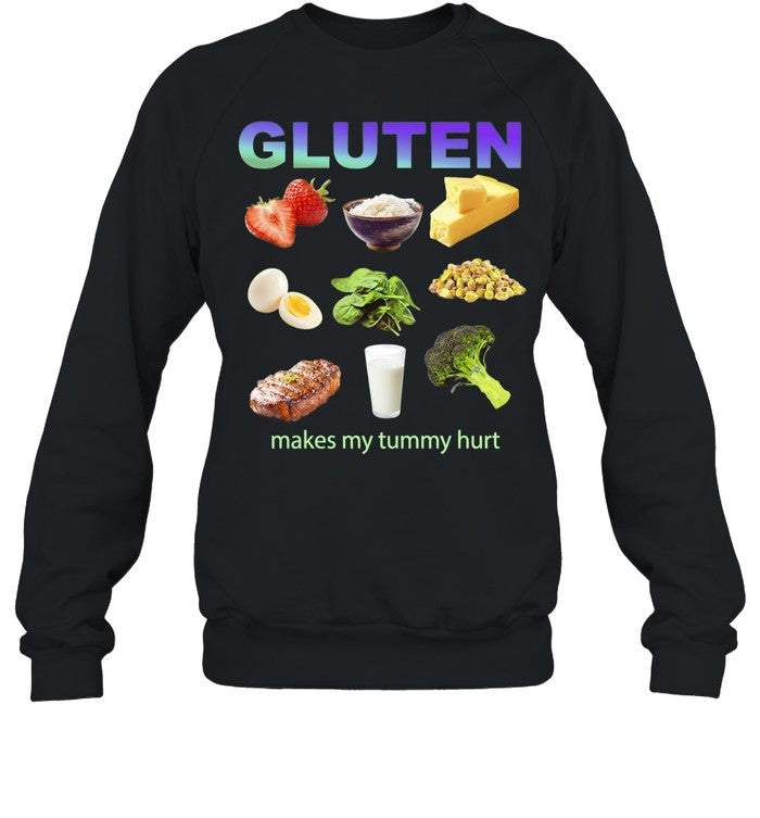 Gluten Makes My Tummy Hurt celiac disease Shirt