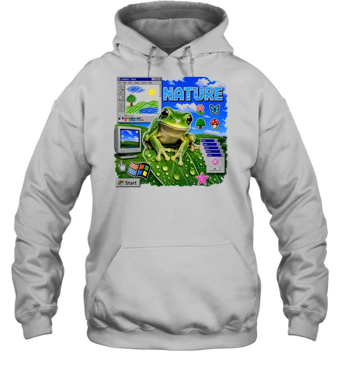 Nature frog computer desktop icons paint window start error software Shirt