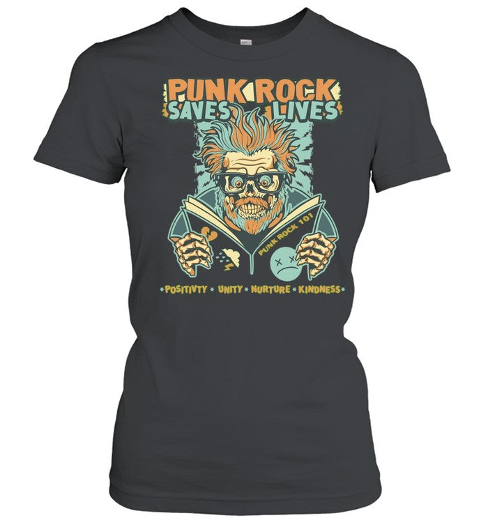 Punk Rock Saves Lives Positivity Unity Nurture Kindness Shirt