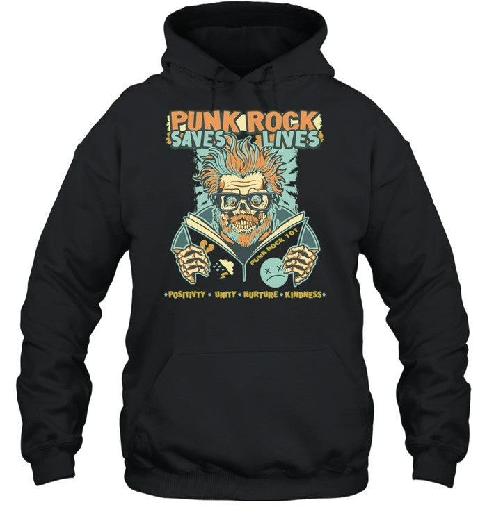 Punk Rock Saves Lives Positivity Unity Nurture Kindness Shirt