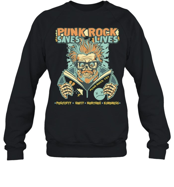 Punk Rock Saves Lives Positivity Unity Nurture Kindness Shirt