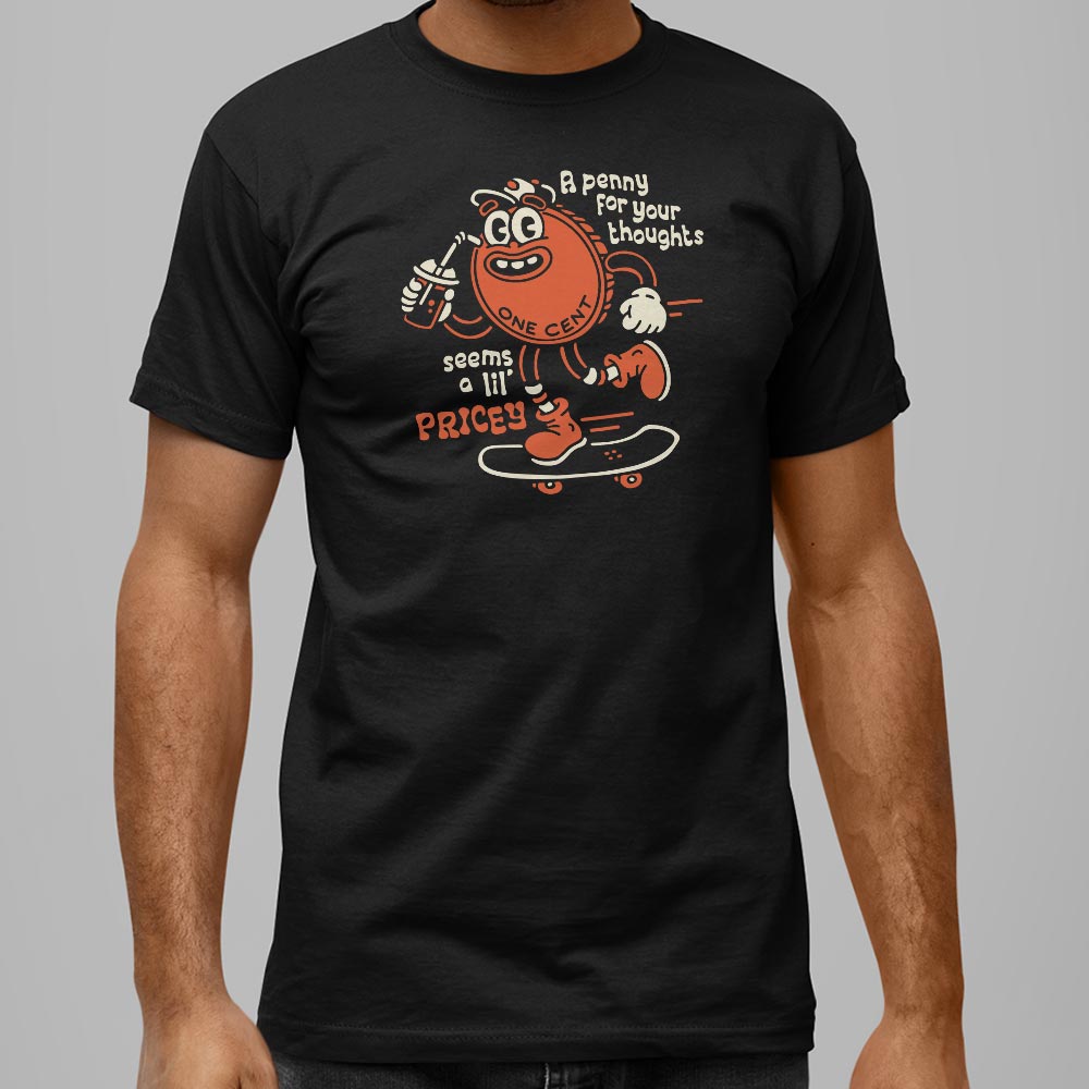 Pricey Penny - Retro Cartoon Penny Skateboarding