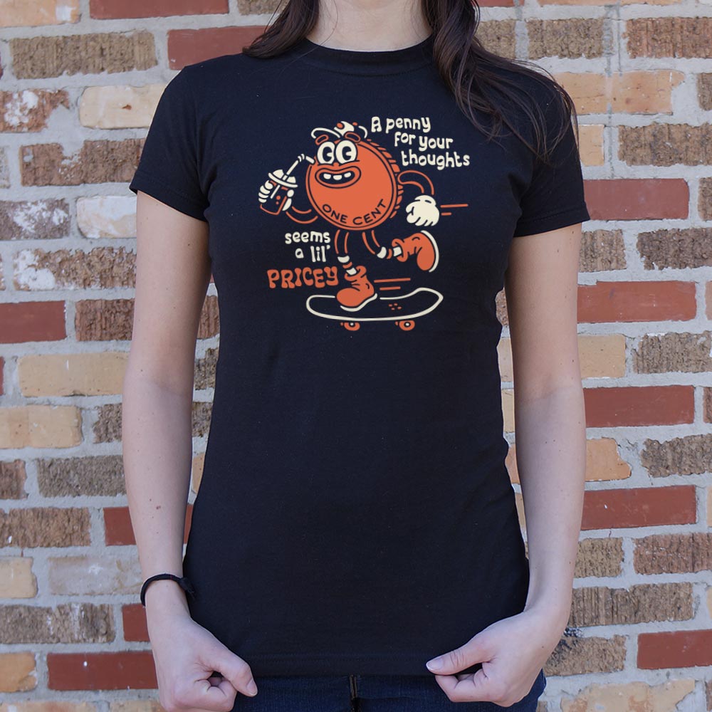 Pricey Penny - Retro Cartoon Penny Skateboarding