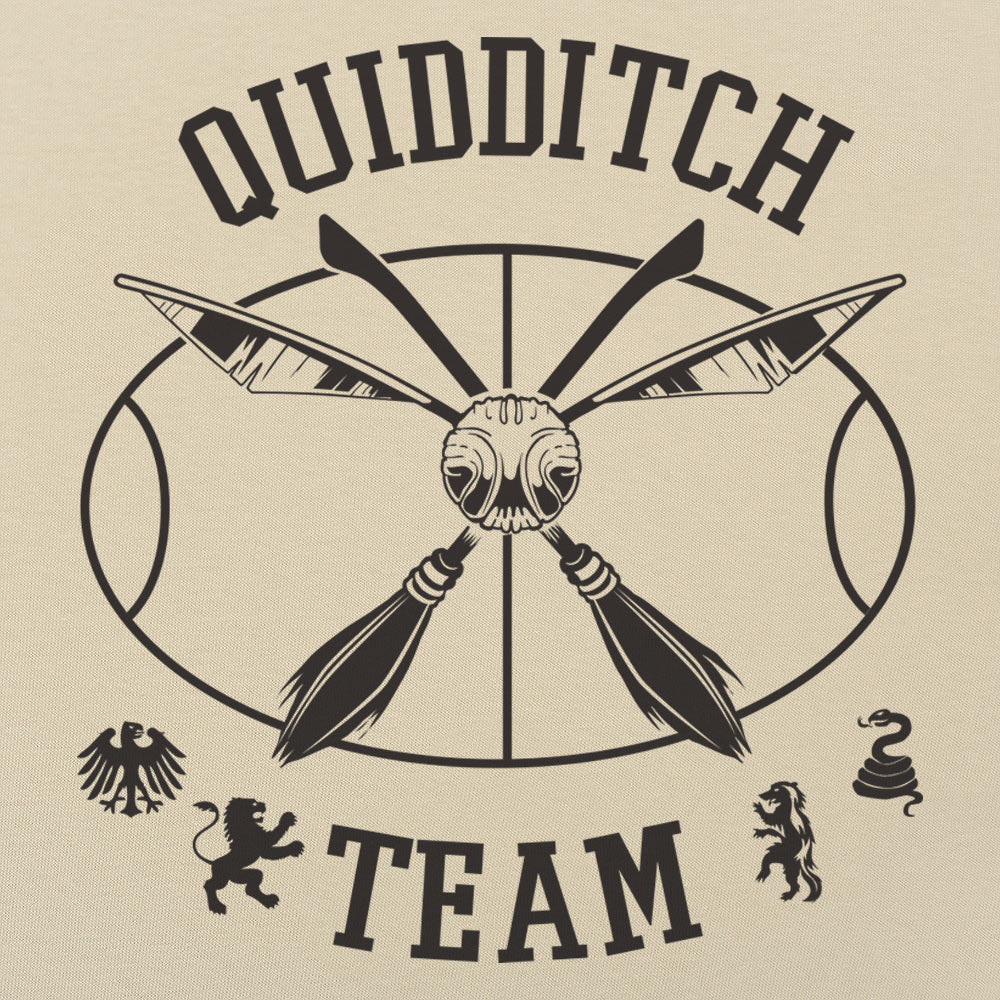 Quidditch Team Crossed Broomsticks Emblem