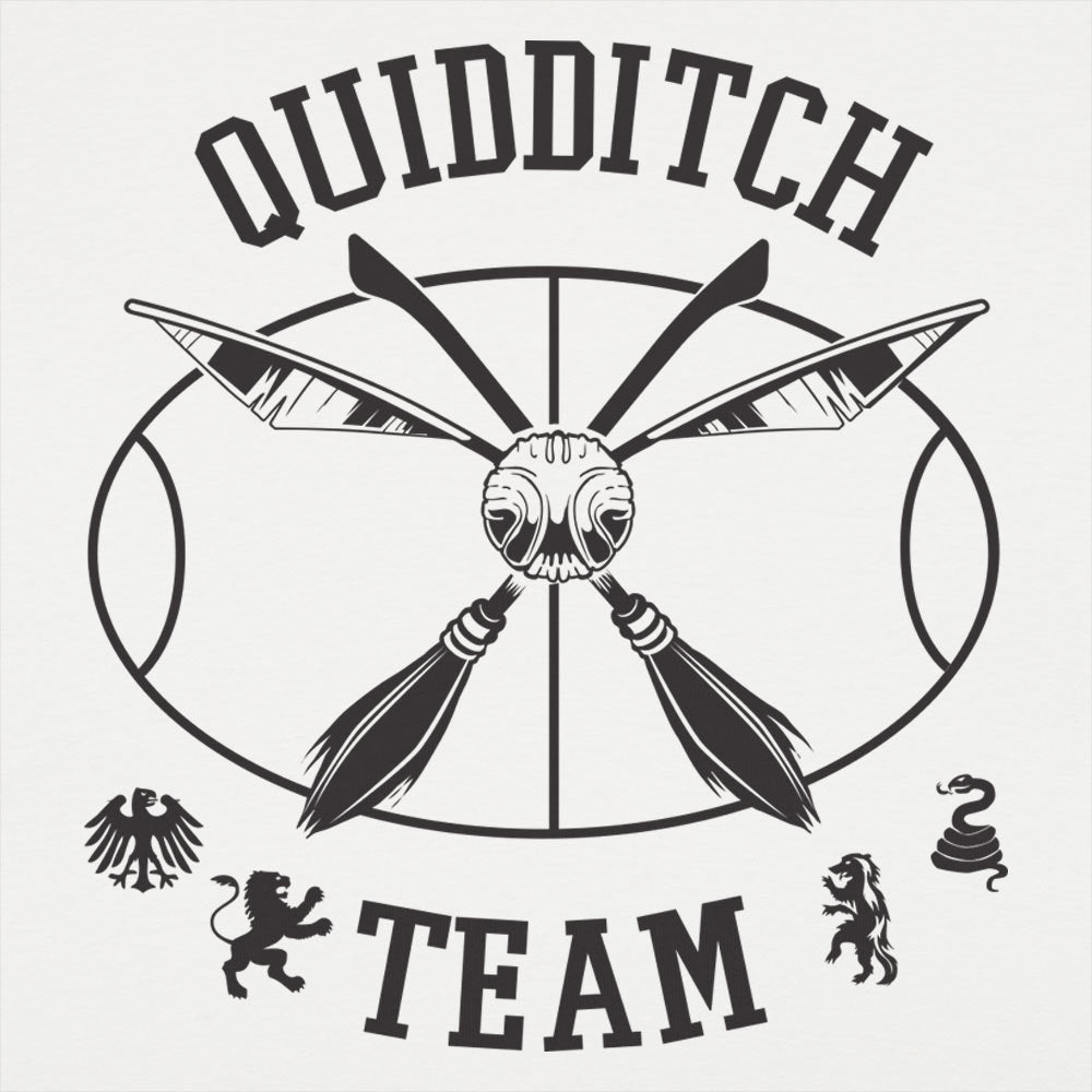 Quidditch Team Crossed Broomsticks Emblem