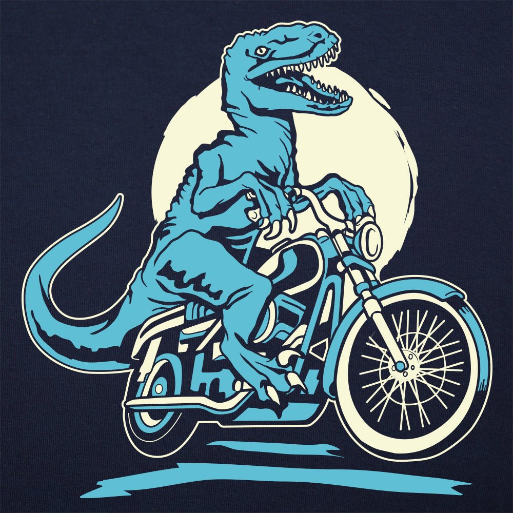 Raptor Cycle Velociraptor Riding a Motorcycle