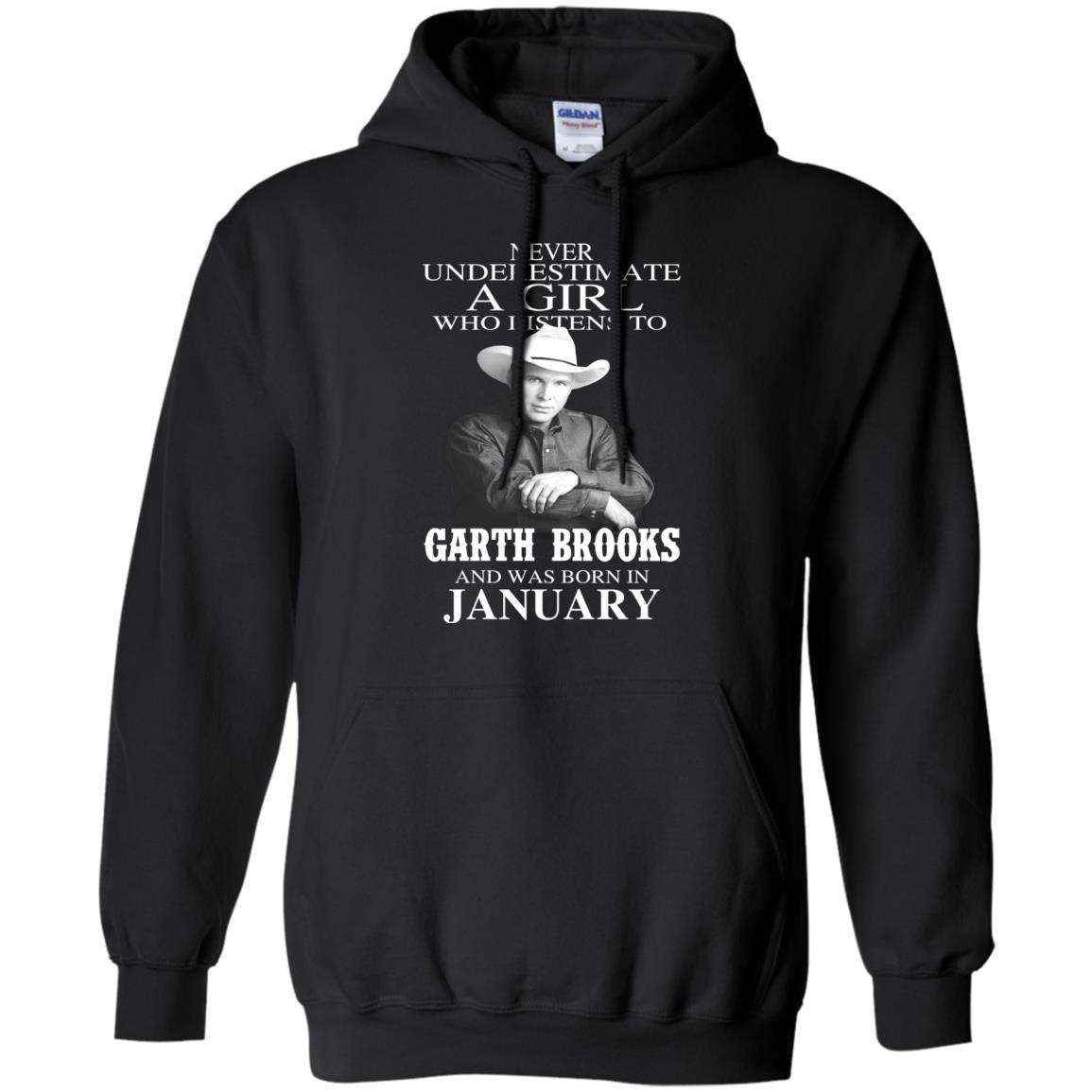 A Girl Who Listens To Garth Brooks And Was Born In January T-Shirts, Hoodie, Tank