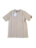 Prevu Short Sleeve Signature Tee Core Embroidered T-shirt Latte Size M RRP £50