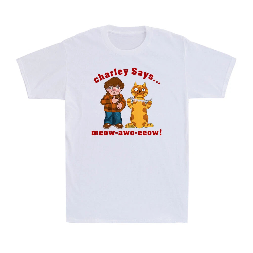 80s Animated Cartoons Retro Funny Gift Vintage Novelty Men's Cotton T-Shirt