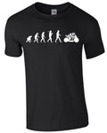 Motorcycle Evolution Motorcycle Riding T-Shirt Mens Shirt Men Biking Bike S393