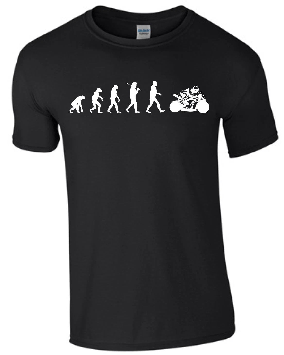 Motorcycle Evolution Motorcycle Riding T-Shirt Mens Shirt Men Biking Bike S393