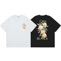 Casablanca 280g Pure Cotton Couple's Beach T-Shirt for Men and Women