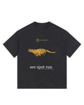 Nat Geo Graphic Tee Cheetah See Spot Run 2000's Shirt