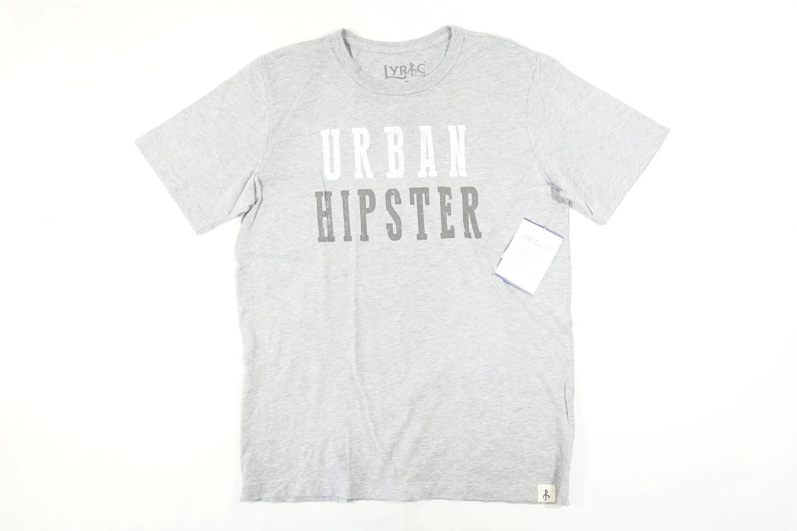 LYRIC CULTURE LIGHT GRAY MEDIUM URBAN HIPSTER TEE TSHIRT MENS NWT NEW