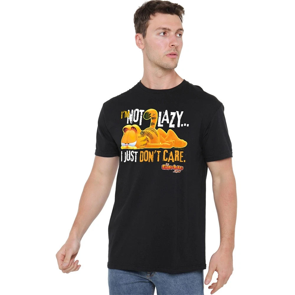 Garfield Not Lazy T-Shirt S-5XL, Black