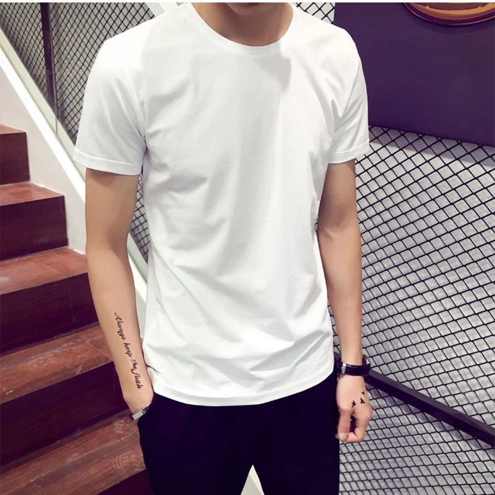 Men's Casual Oversized T Shirt Lightweight Short Sleeve for Summer Wear