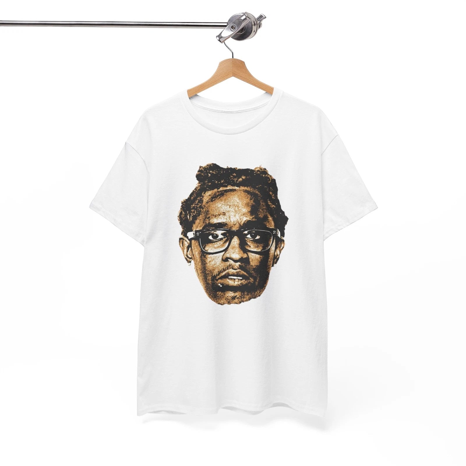 Young Thug Big Face Graphic Tee - Bold Oversized Design, Hip-Hop Streetwear