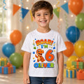 Personalised Dinosaur 6th Birthday Kids T-Shirt for Boys Custom Name Gift