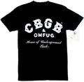 CBGB : Home Of Underground Rock - Official BLACK T-Shirt - OMFUG, punk USA