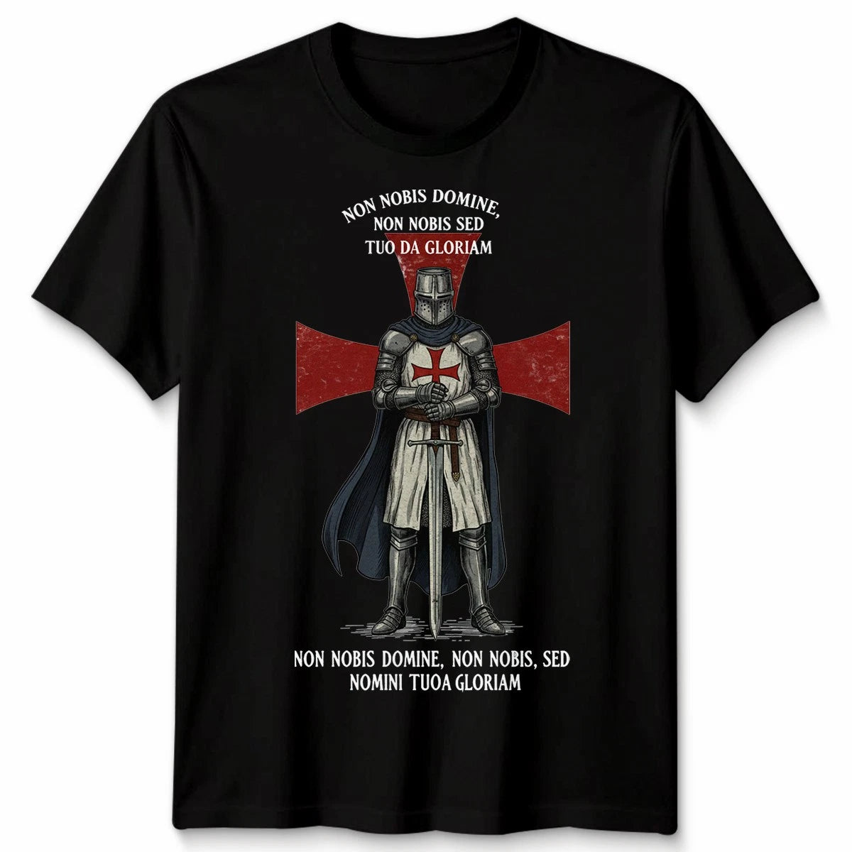 Knights Templar Prayer St Georges Day Unisex Cotton Tshirt
