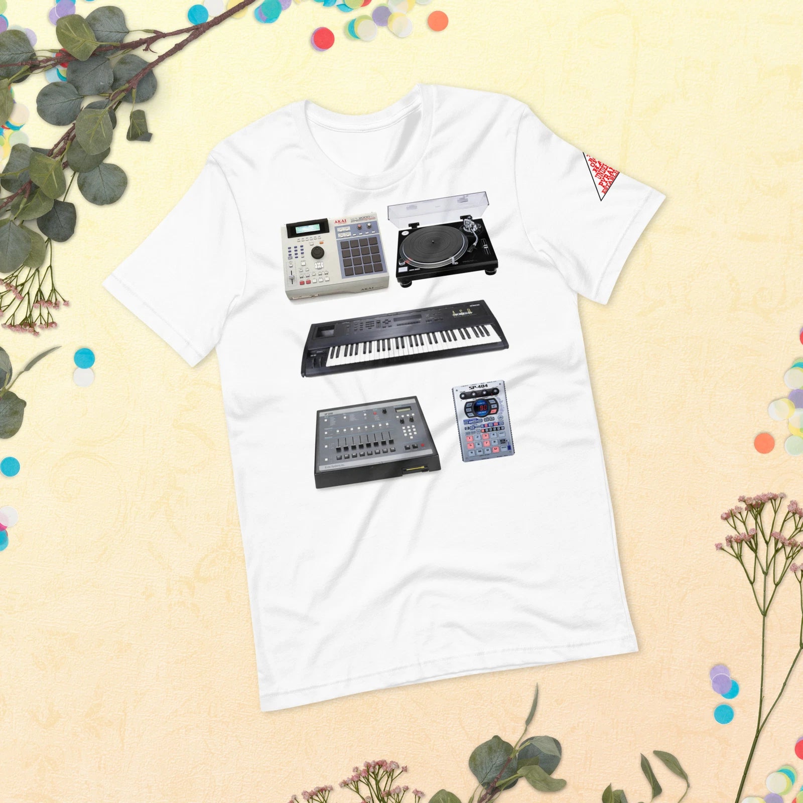 BOHUP - Vintage Toys T-shirt (MPC 2000XL, SP-1200, ASR-10,SP-404, Technics)
