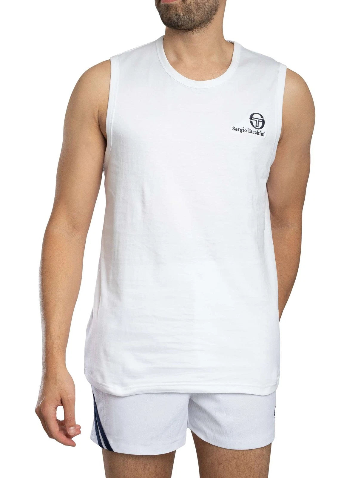 Sergio Tacchini Men's Sawyer Vest, White