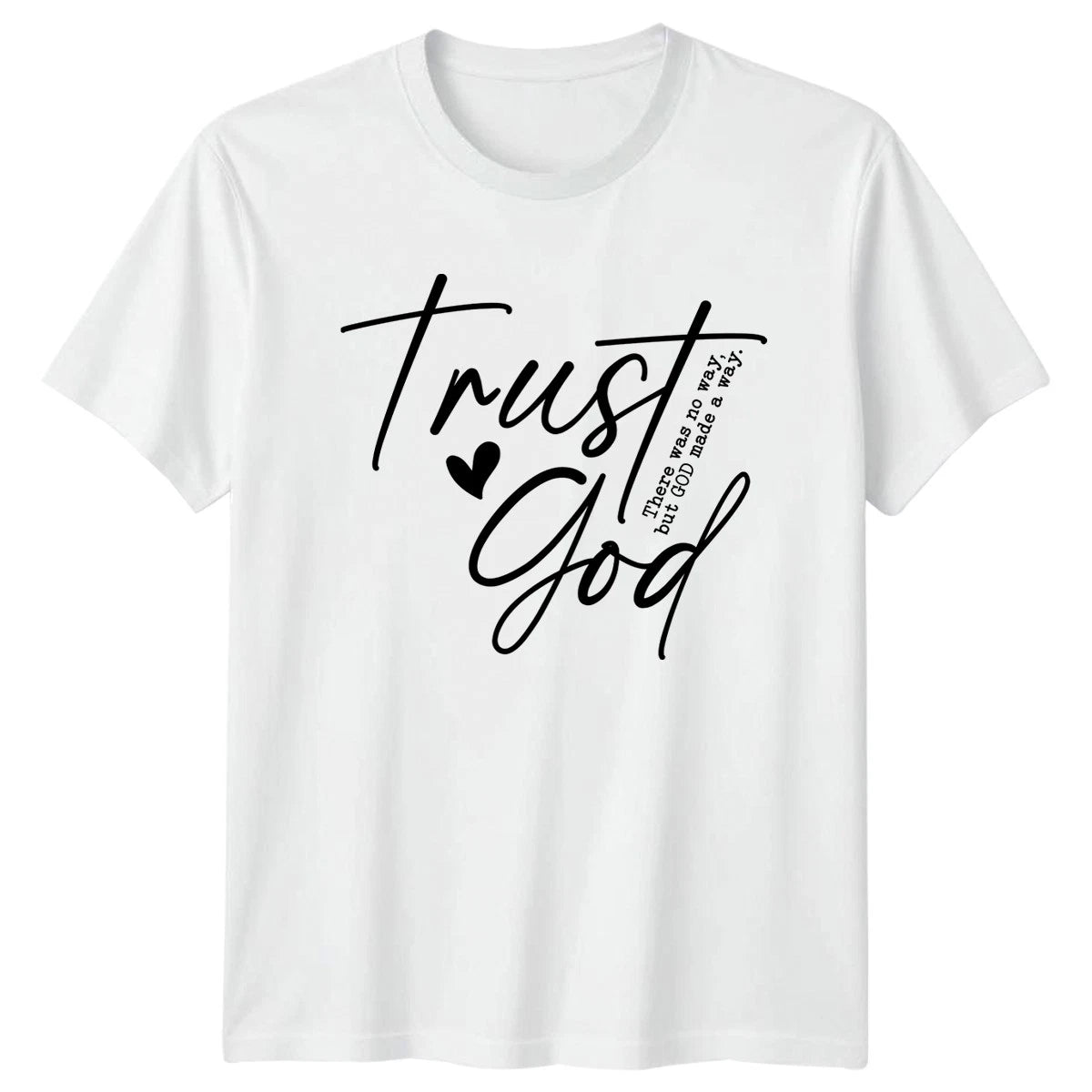 Trust God Christian Faith Religion Mens Womens Tee Graphic Unisex Shirt