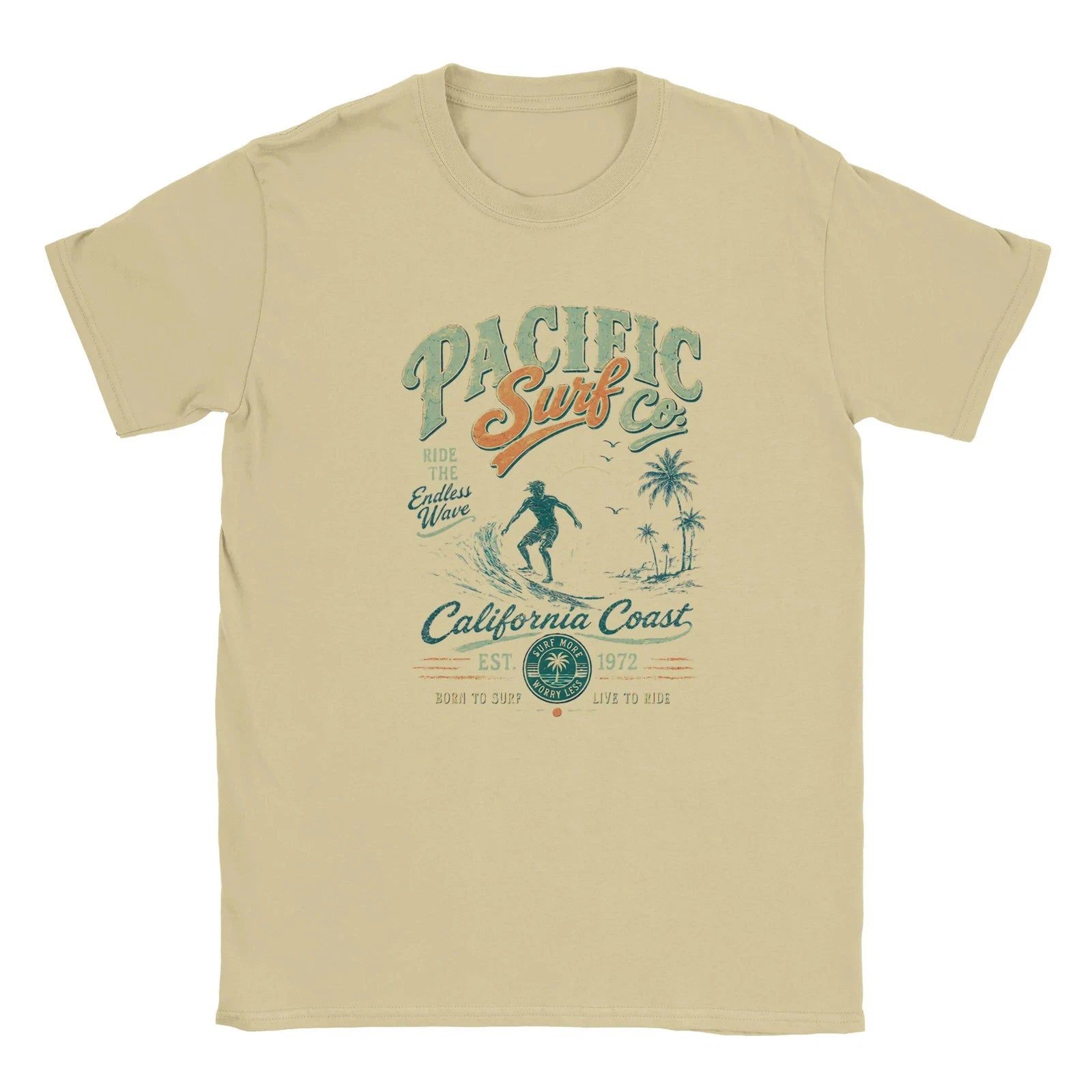 Vintage Surf T Shirt California Surfer Beach Retro Mens Womens Gift Beach