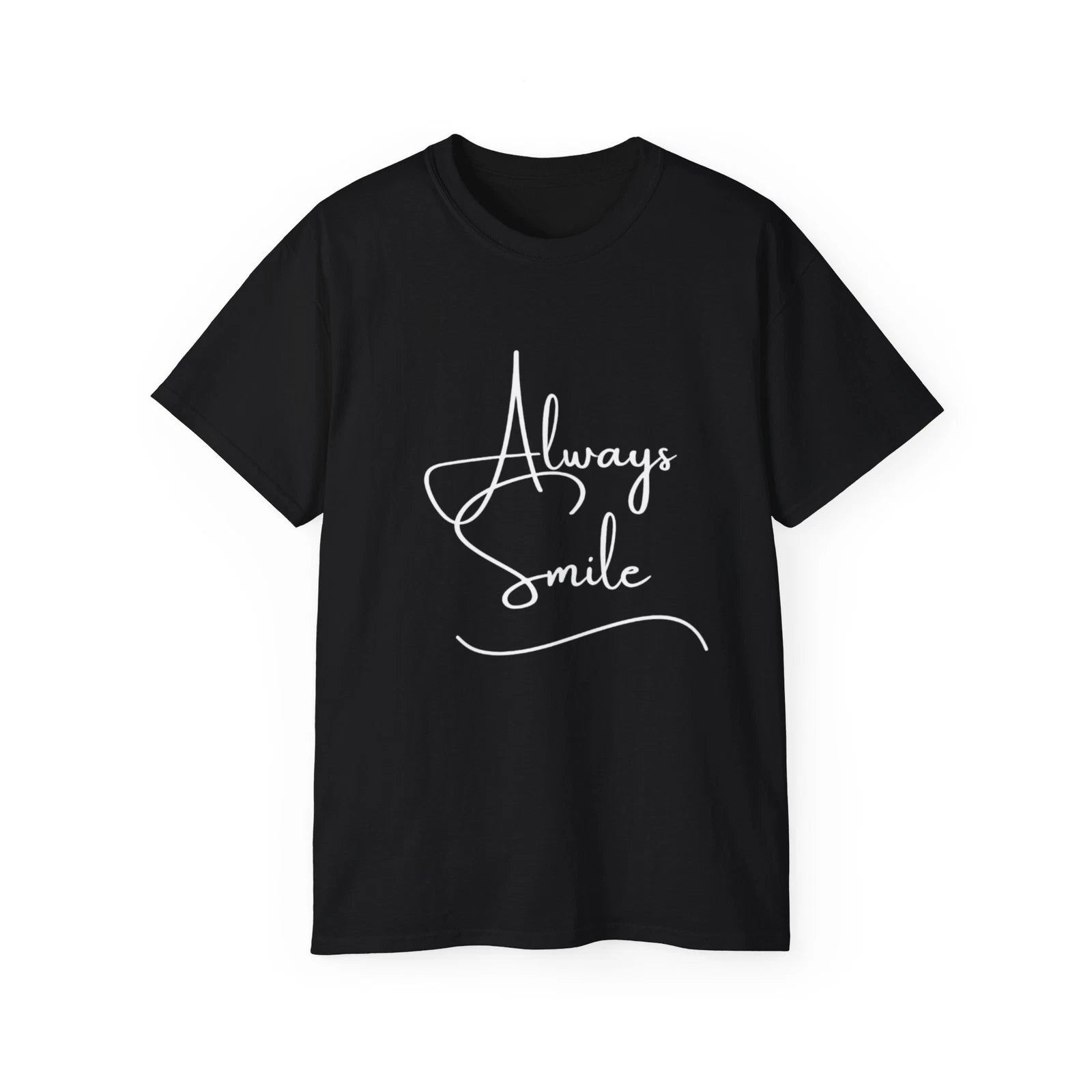 Custom black ultra cotton unisex t-shirt