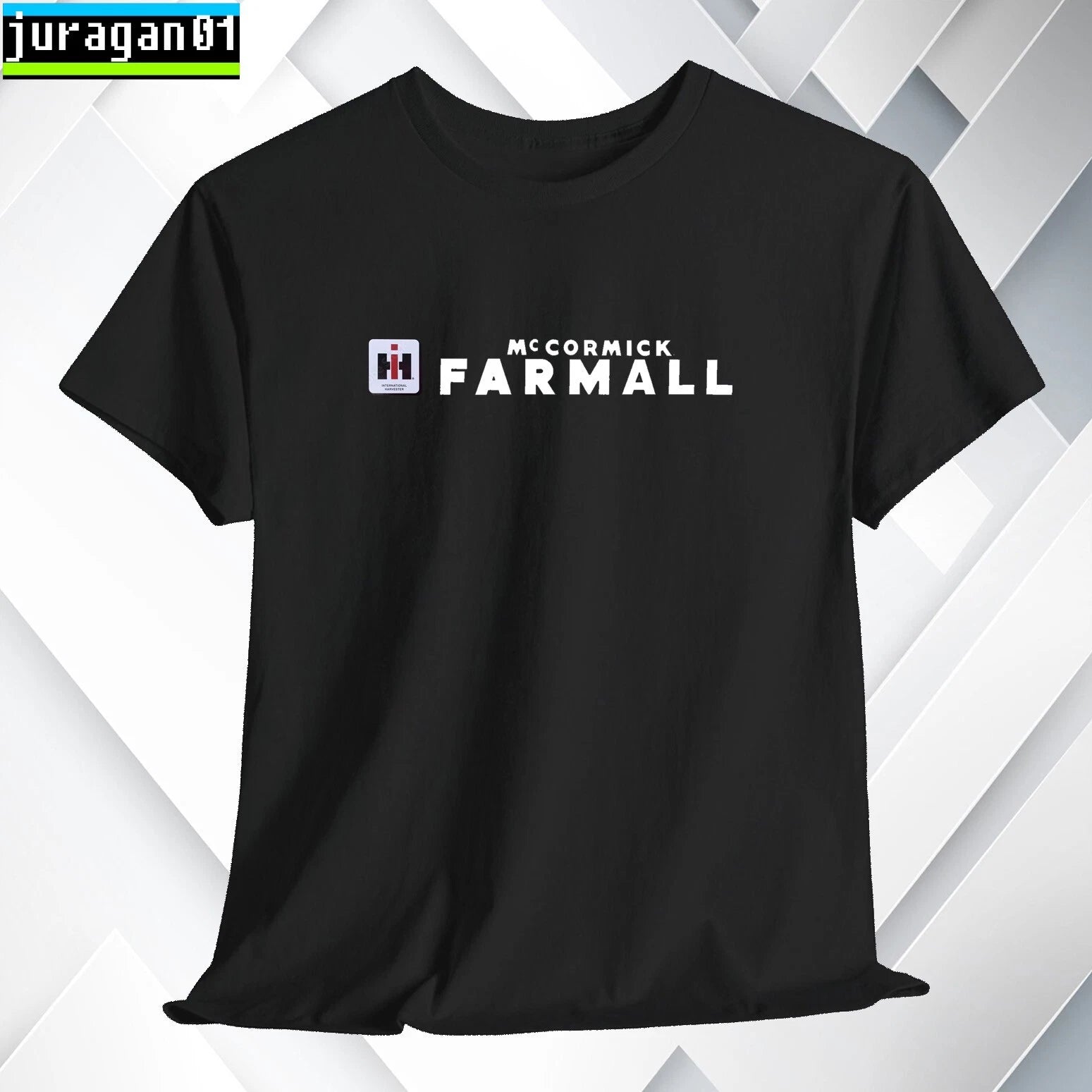 Farmall Tractors T-Shirt Logo Black/Gray/Blue/Red/White S to 5XL Made in USA