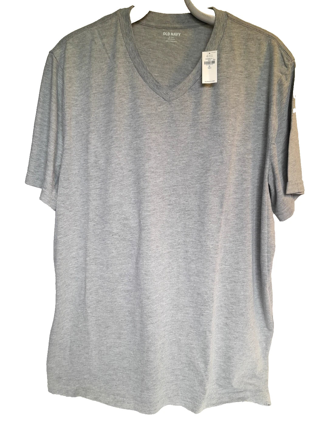 Old Navy Mens Big and Tall V-Neck T-shirt New with tags XLT Gray