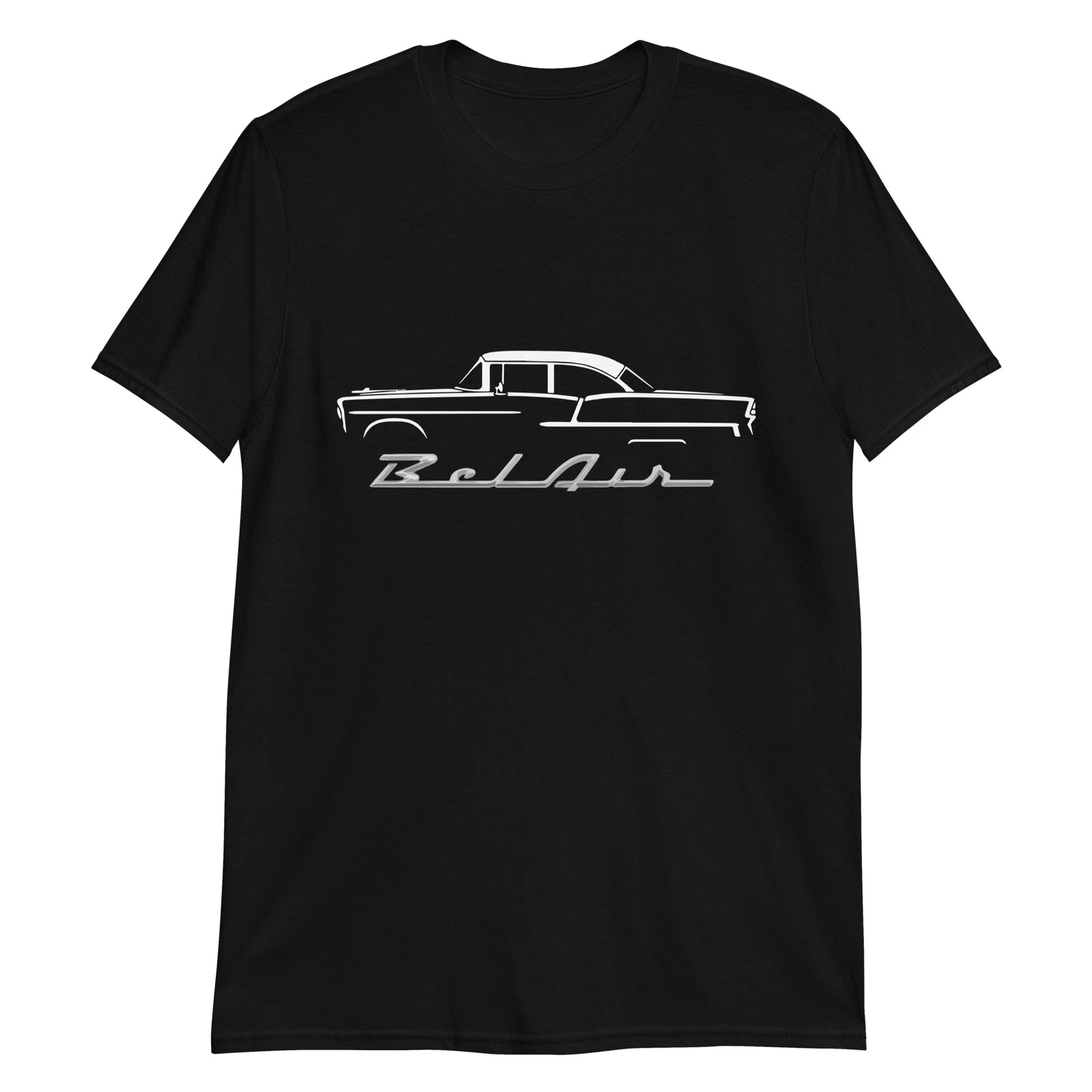 1955 Chevy 55 Belair Bel Air Antique Collector Car Gift Short-Sleeve T-Shirt
