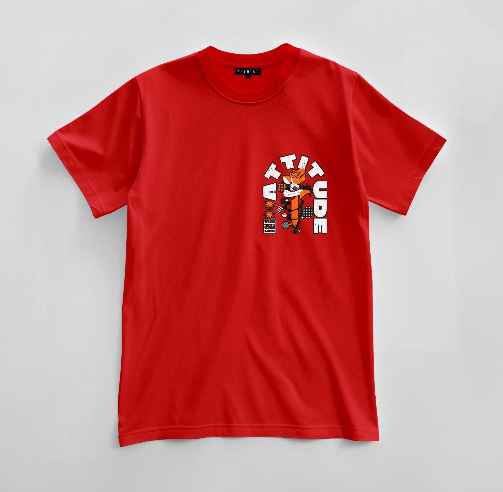 Custom Attitude Graphic T-shirt Design Unisex Jersey Short Sleeve Tee