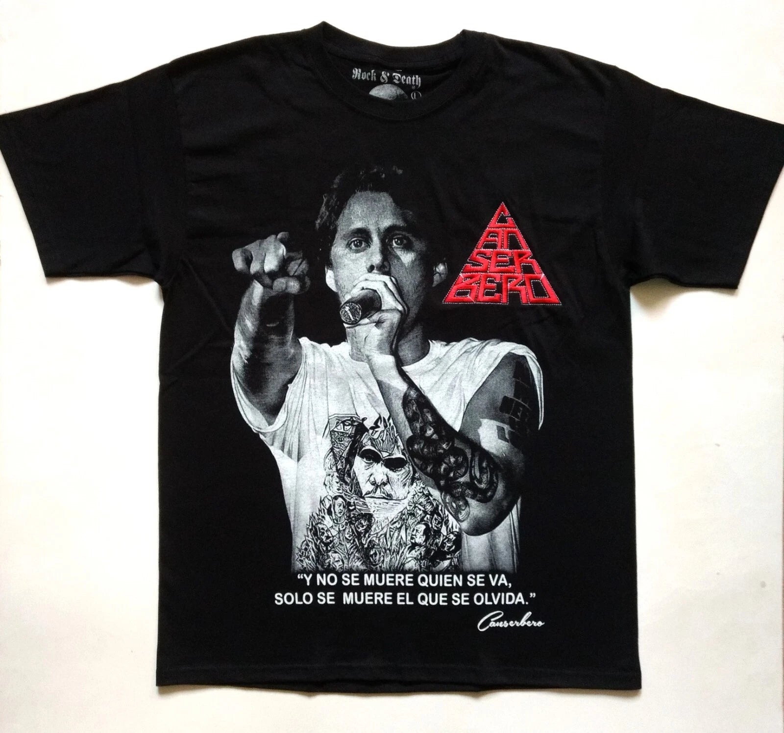 CANSERBERO T-Shirt RARE Embroidered Logo Rap Hip Hop Venezuela Latin Lil Supa