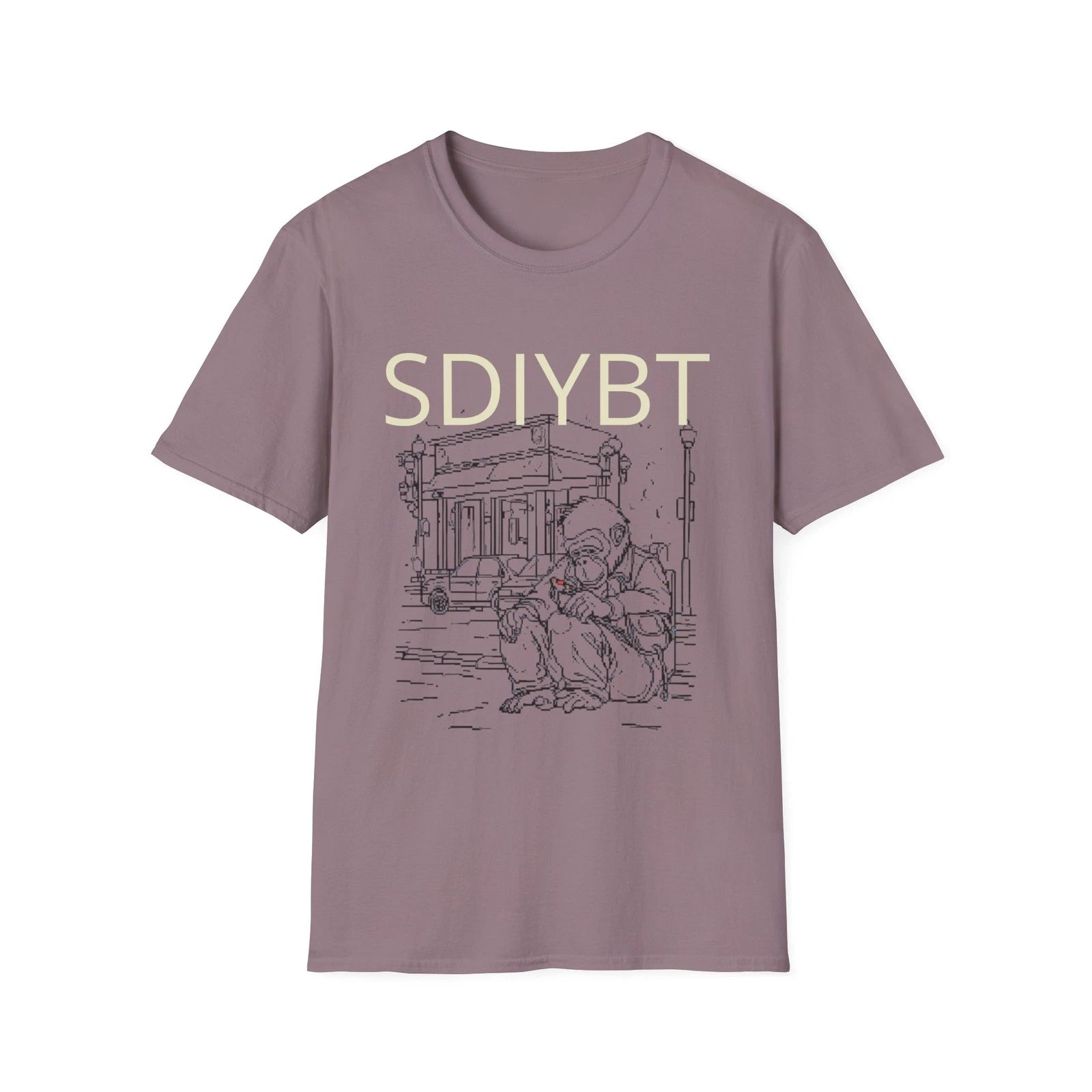 Urban SDIYBT Sketch Unisex Softstyle T-Shirt, Street Art Tee, Graphic Shirt