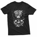 Gothic Skull Cross Art Wings Grunge Punk Y2K Emo Aesthetic T-Shirt