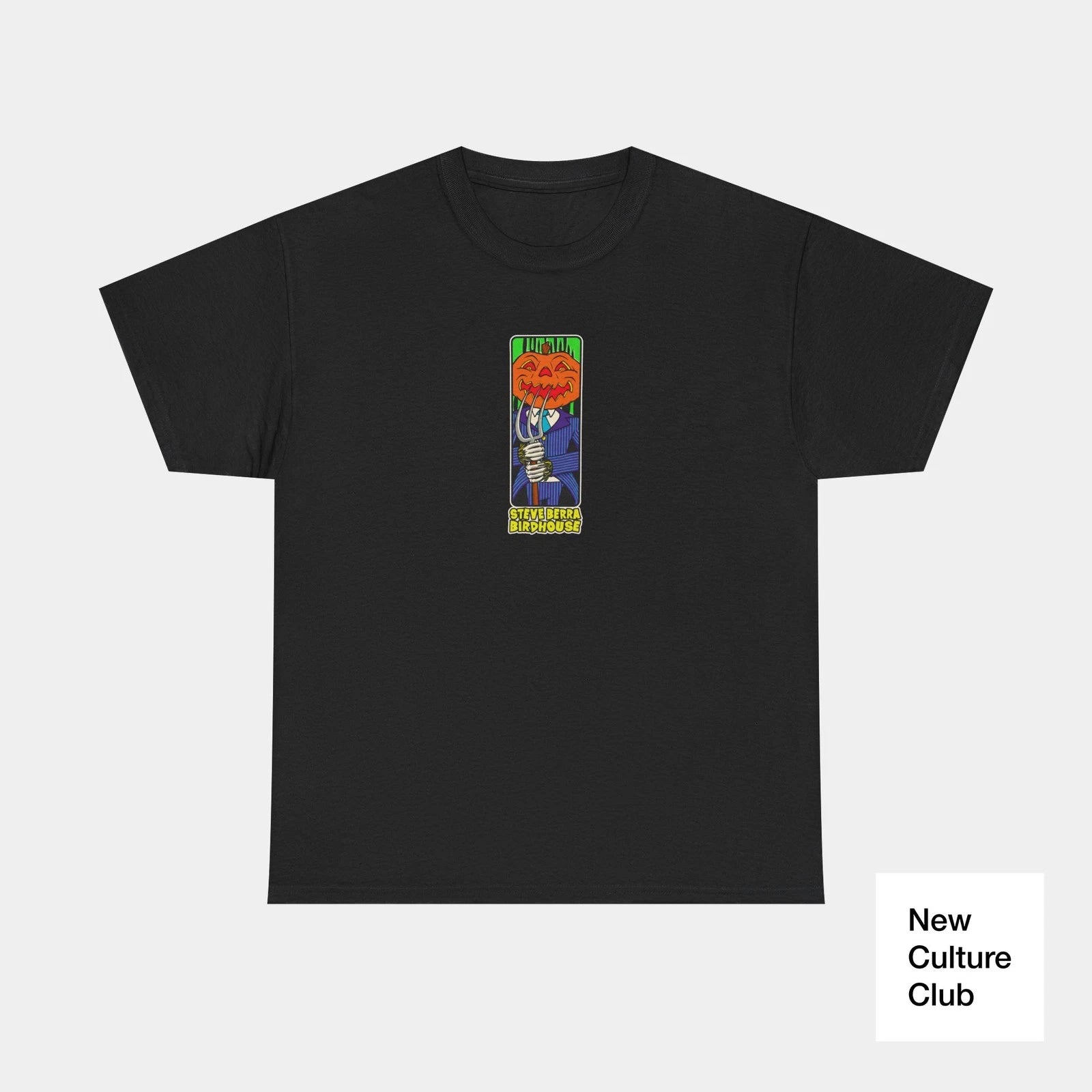 Birdhouse Berra Skateboarding Classic Pumpkin Head v2 1997 Skate T Shirt Print