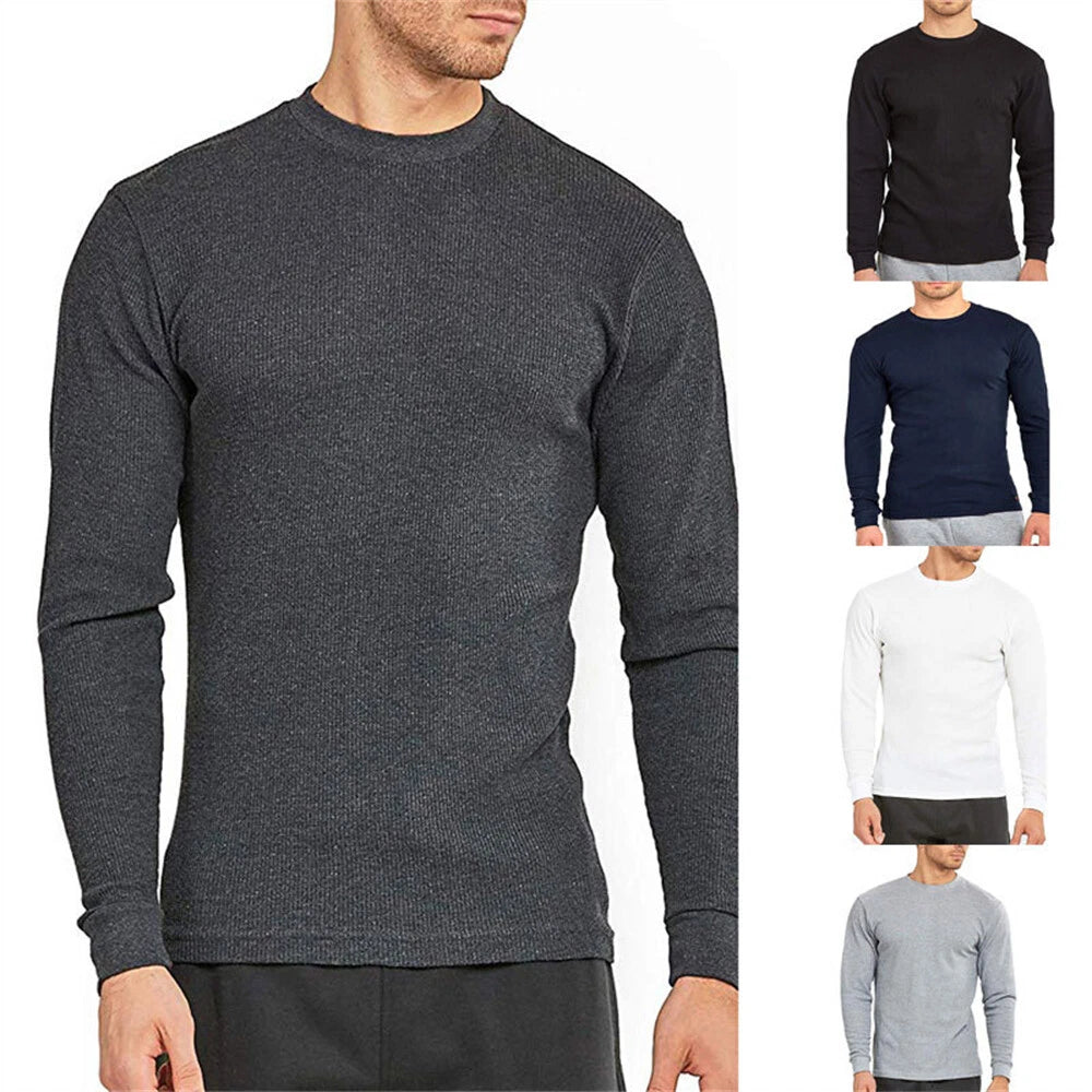 Men's Long Sleeve Fashion T-Shirt Classic Casual Slim Shirts