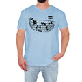 Musical Notes Mens T-Shirt Funny Music Lover Retro Novelty Birthday Gift