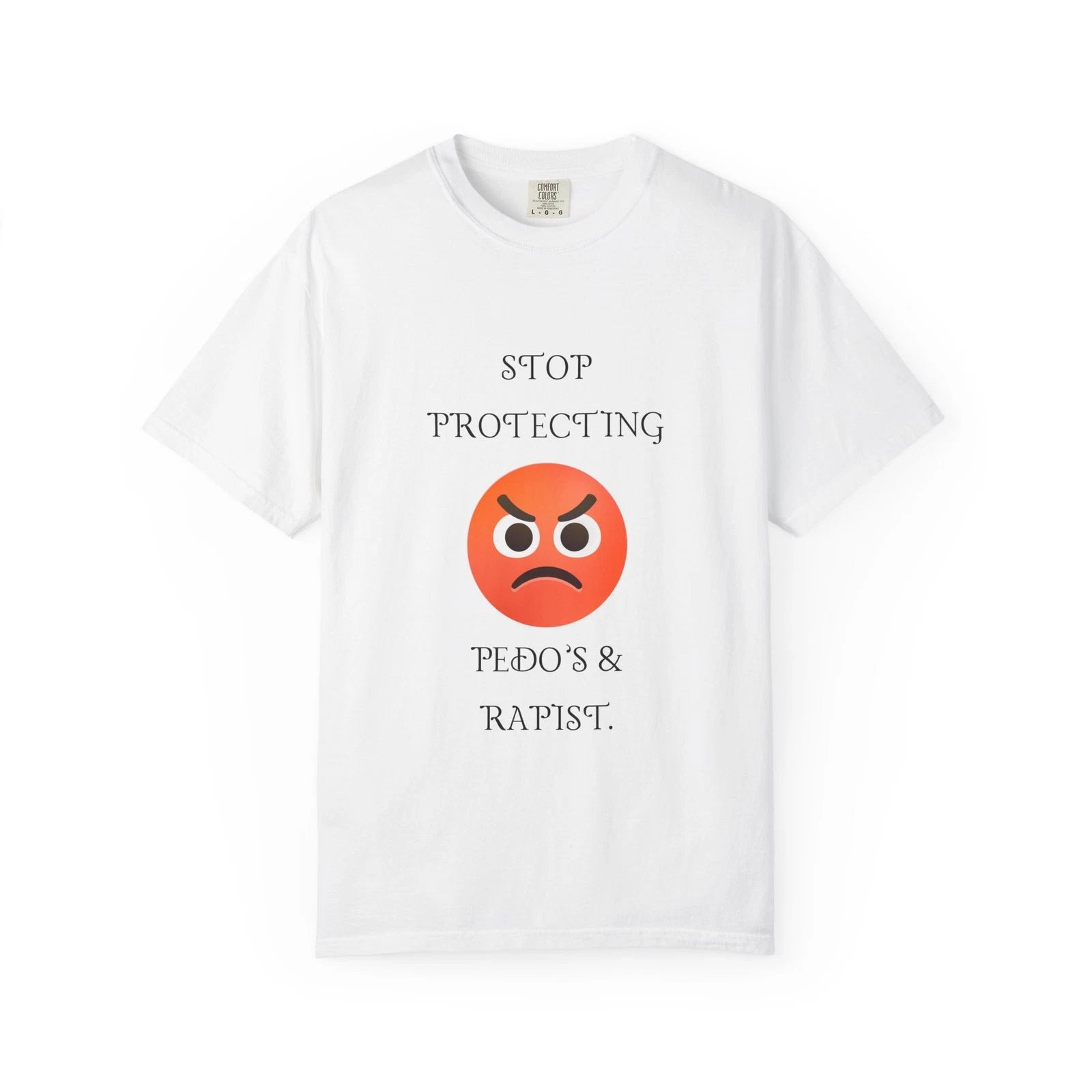 Stop Protecting Emoji Angry Face T-Shirt