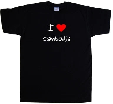 I Love Heart Cambodia T-Shirt
