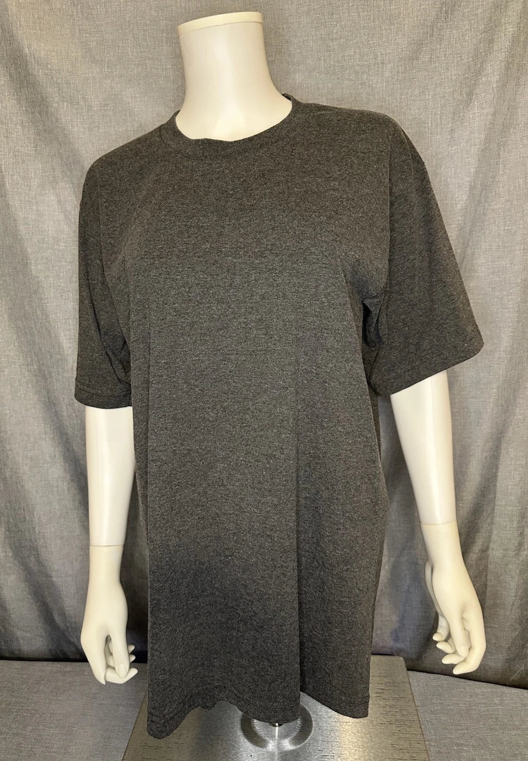 PRO5 SUPER HEAVY WEIGHT Short SLEEVE T-SHIRT Gray Large Armpit To Armpit 21”